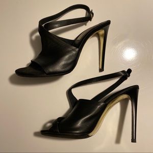 Stella McCartney Black Strap Heels